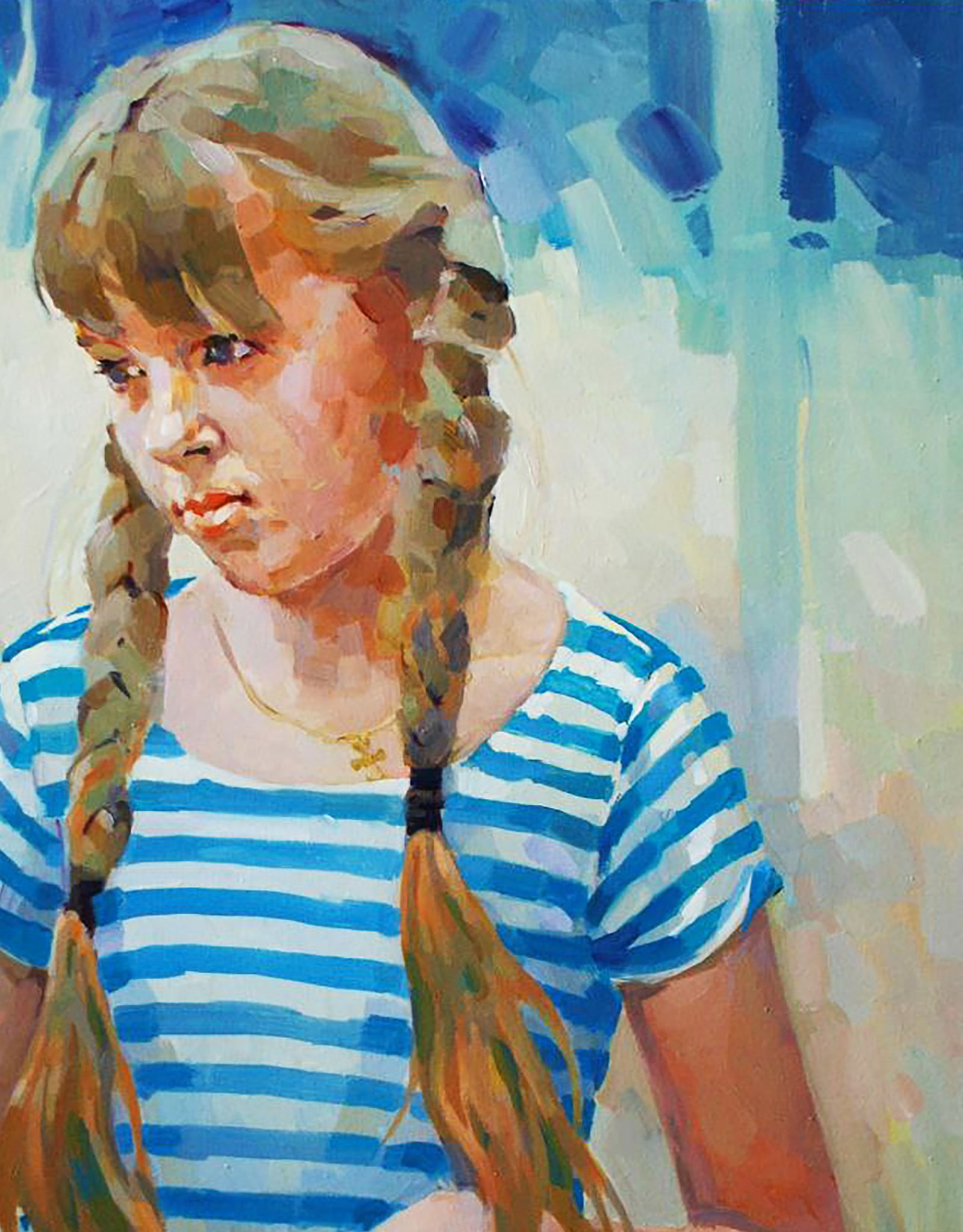 Oil painting Morning portrait of a girl Anastasia Yaroshevich - 3