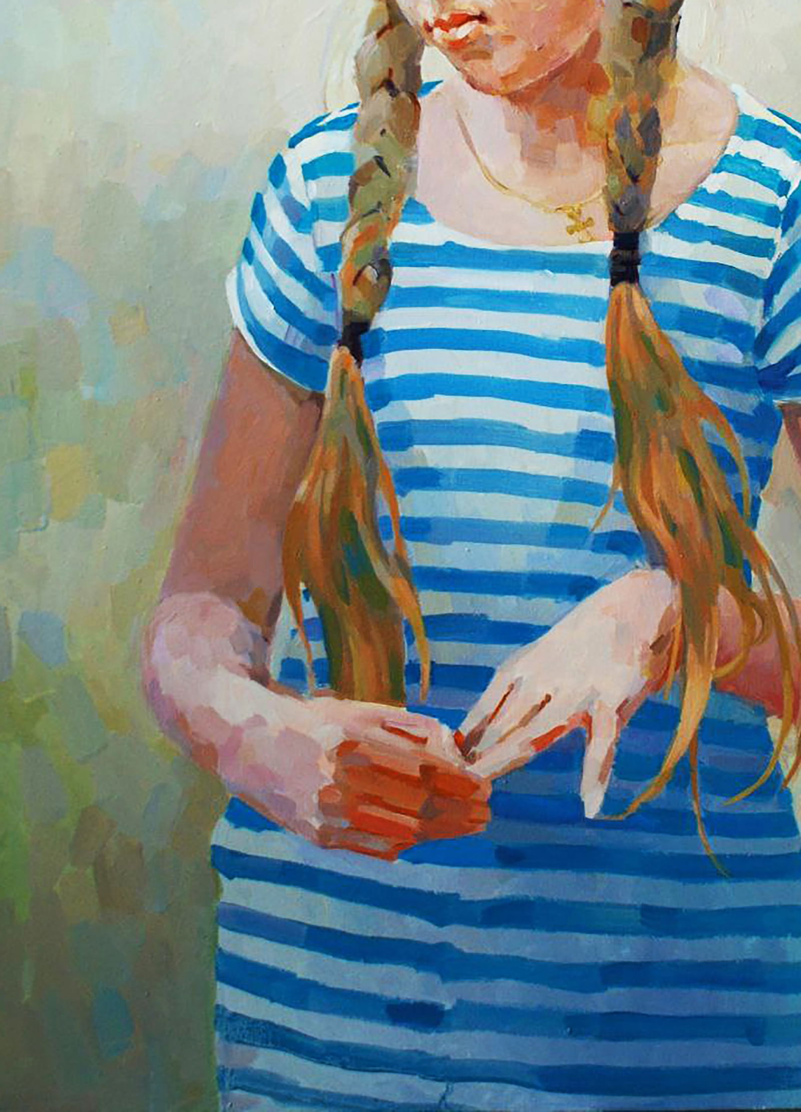 Oil painting Morning portrait of a girl Anastasia Yaroshevich - 4