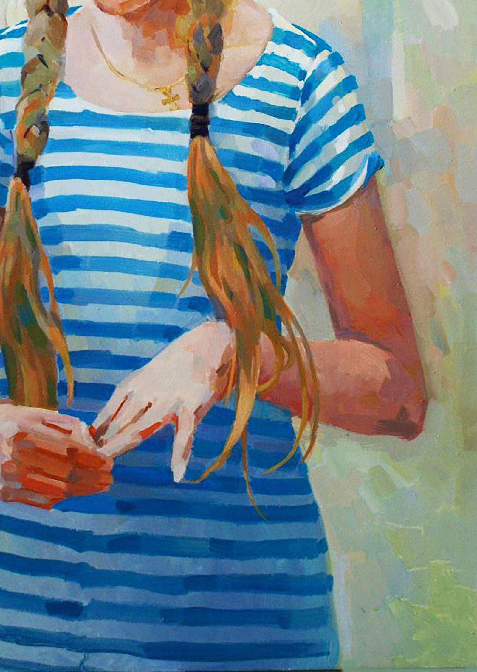 Oil painting Morning portrait of a girl Anastasia Yaroshevich - 5