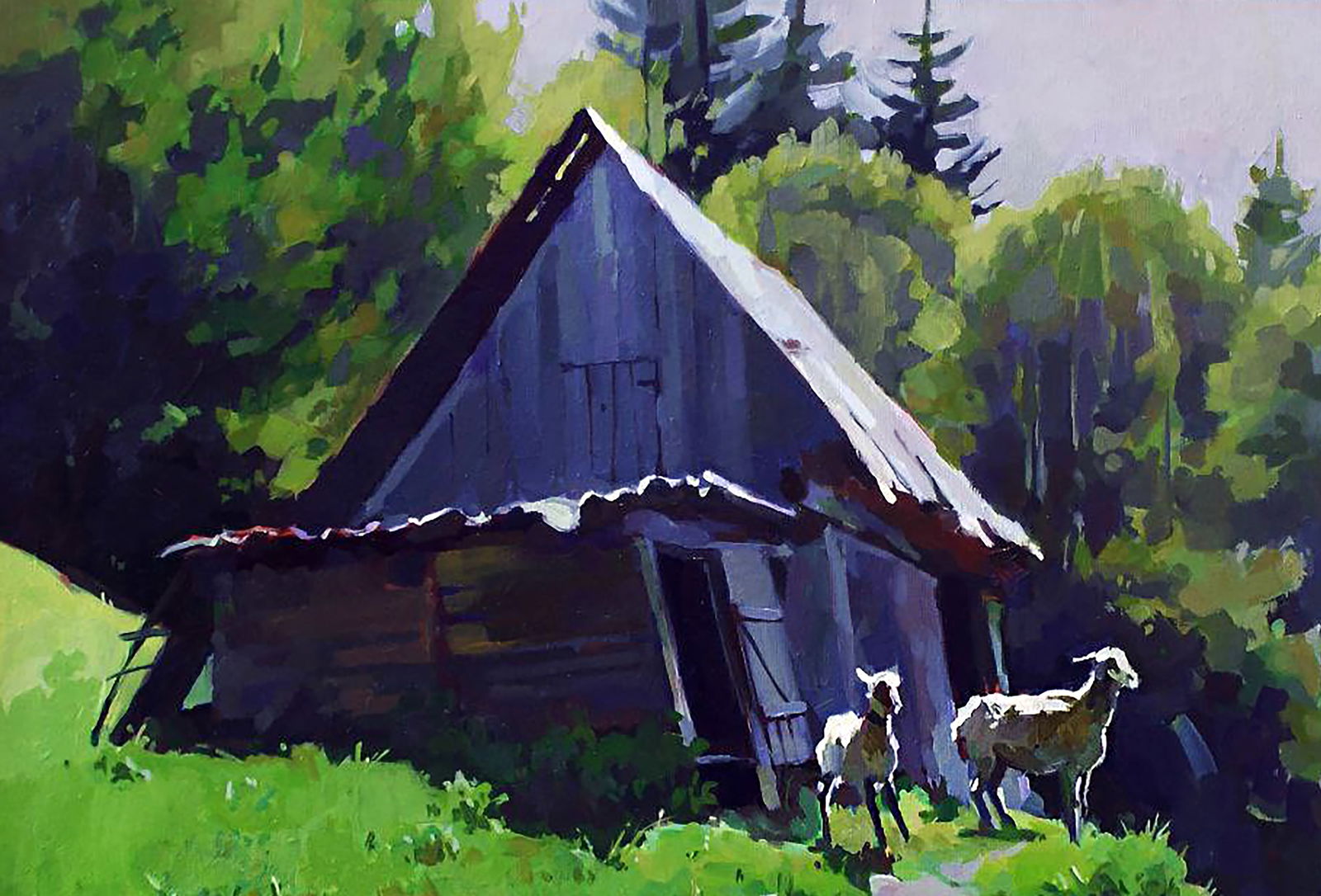 Oil painting Sunny afternoon Anastasia Yaroshevich: Title: Oil painting Sunny afternoon Anastasia Yaroshevich Description: 48YARO Painter: Anastasia Yaroshevich Size: 50x70 cm/19.68x27.55 inches Components: oil, canvas Original painting CONDITION: exce