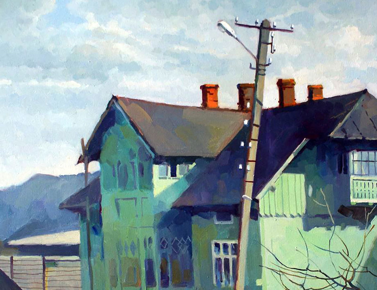 Oil painting An old house Anastasia Yaroshevich - 2