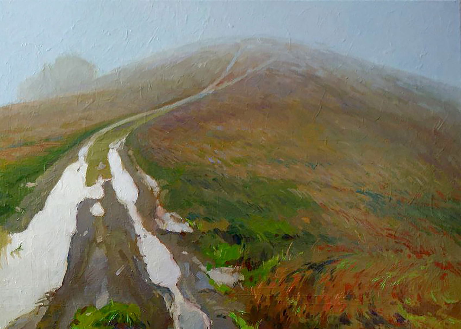 Oil painting Fogs in the mountains Anastasia Yaroshevich - 3