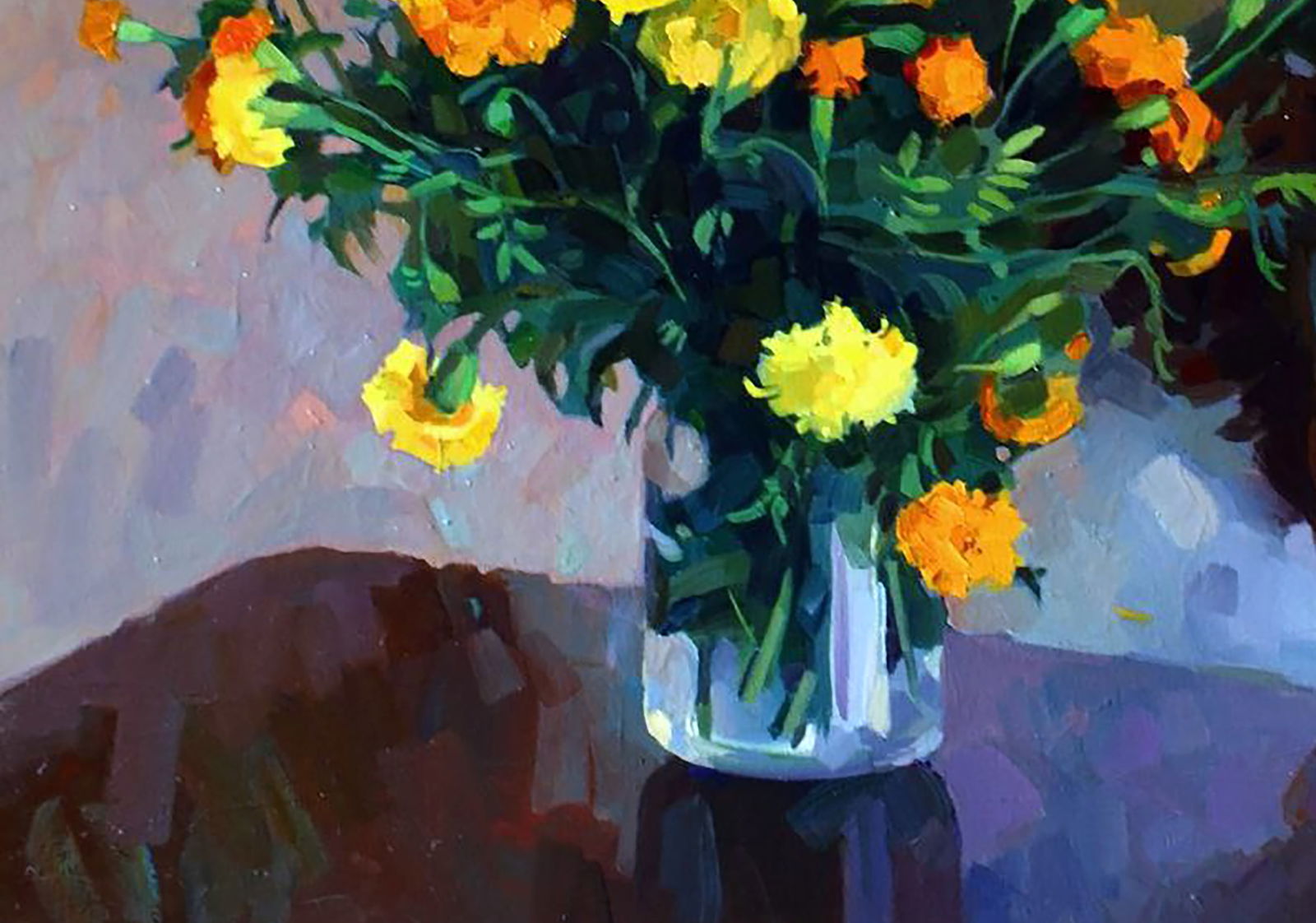 Oil painting Flowers in the artist's house Anastasia Yaroshevich - 4