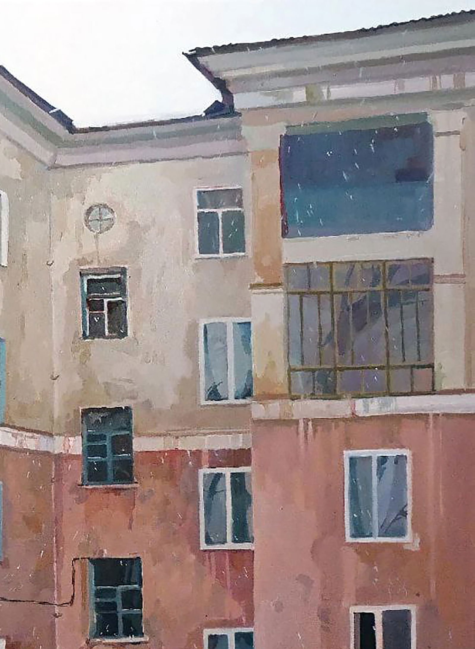 Oil painting Morning in the city Anastasia Yaroshevich - 3