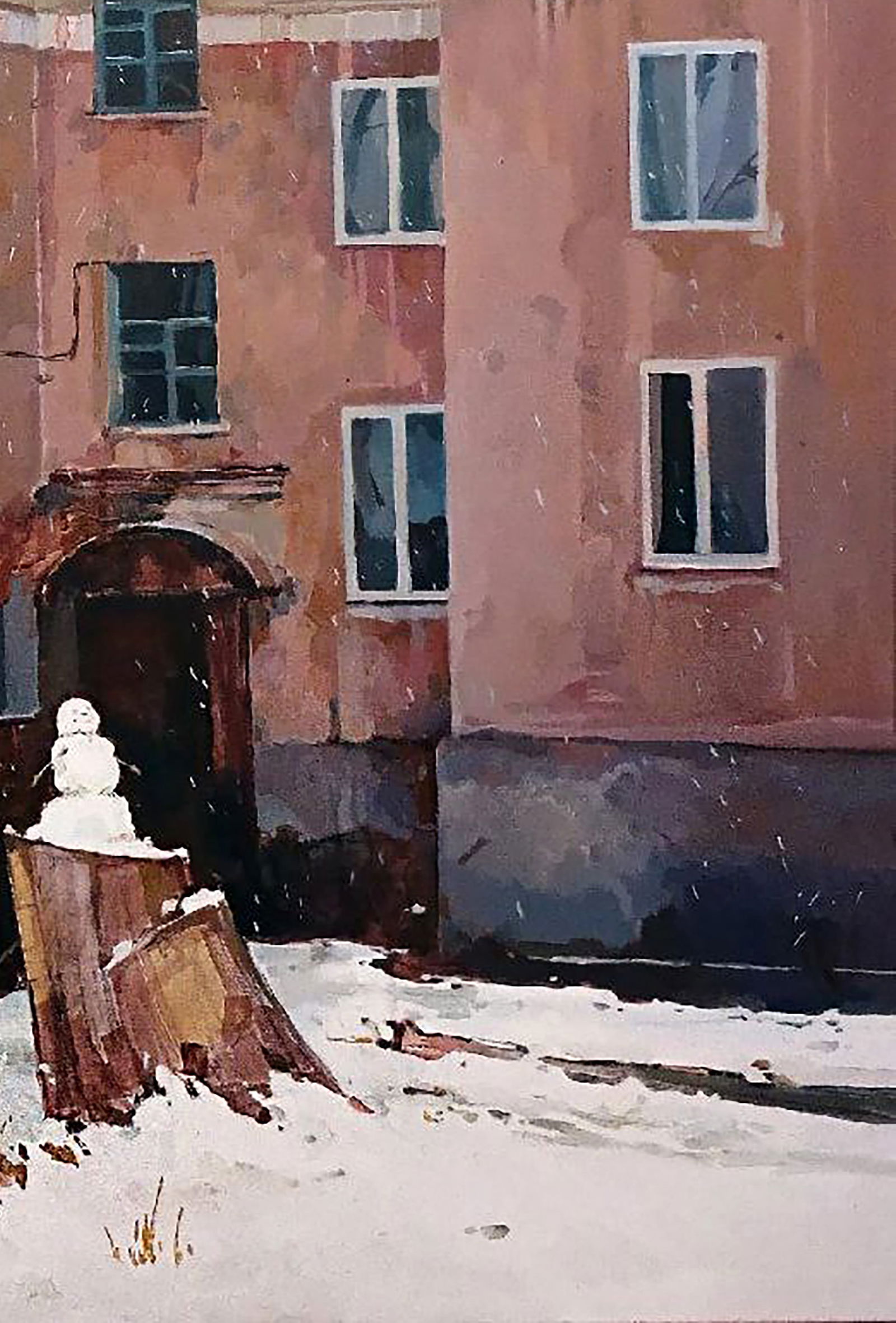 Oil painting Morning in the city Anastasia Yaroshevich - 5