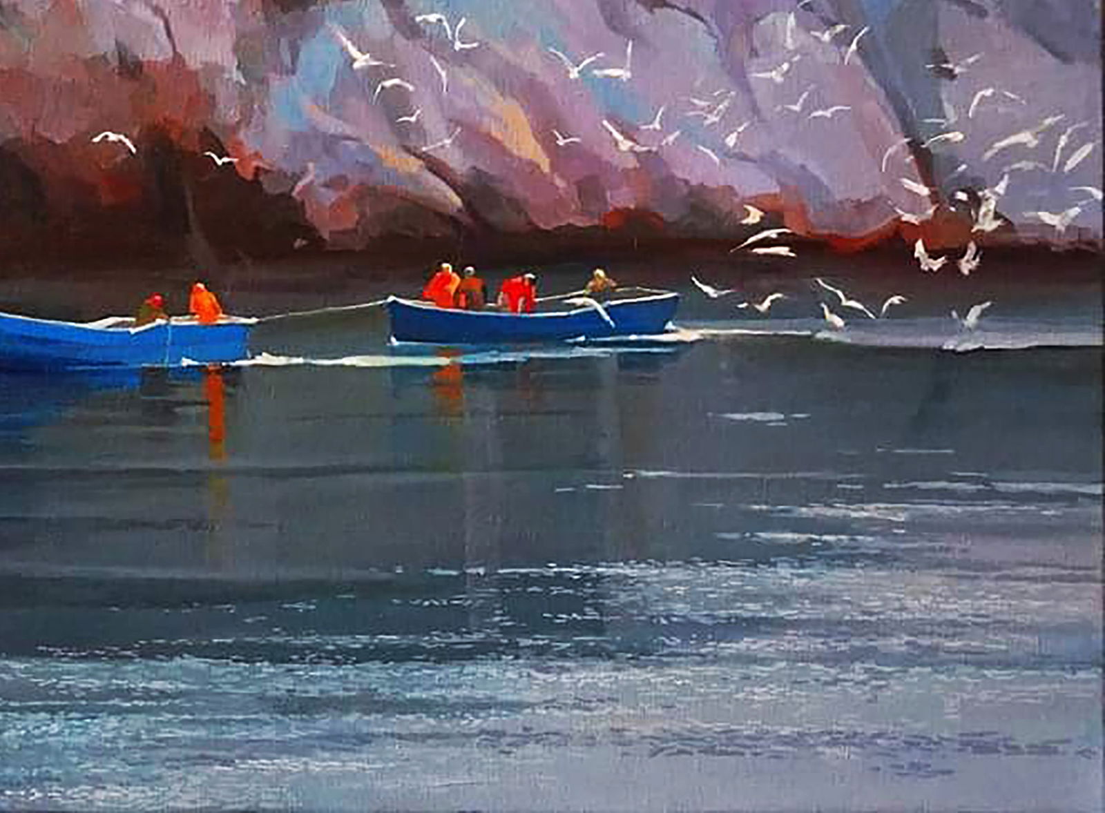 Oil painting Morning at sea Anastasia Yaroshevich - 5