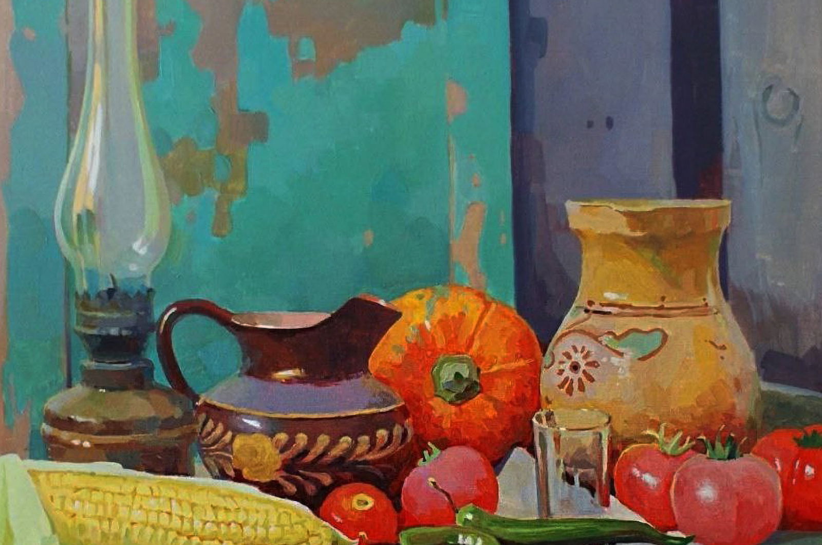 Oil painting Products on the table Anastasia Yaroshevich - 2