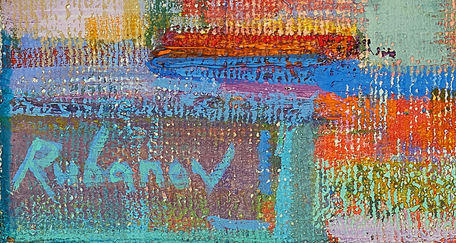 Acrylic painting Two in the Noise of the Rain Alexey Rubanov - 6