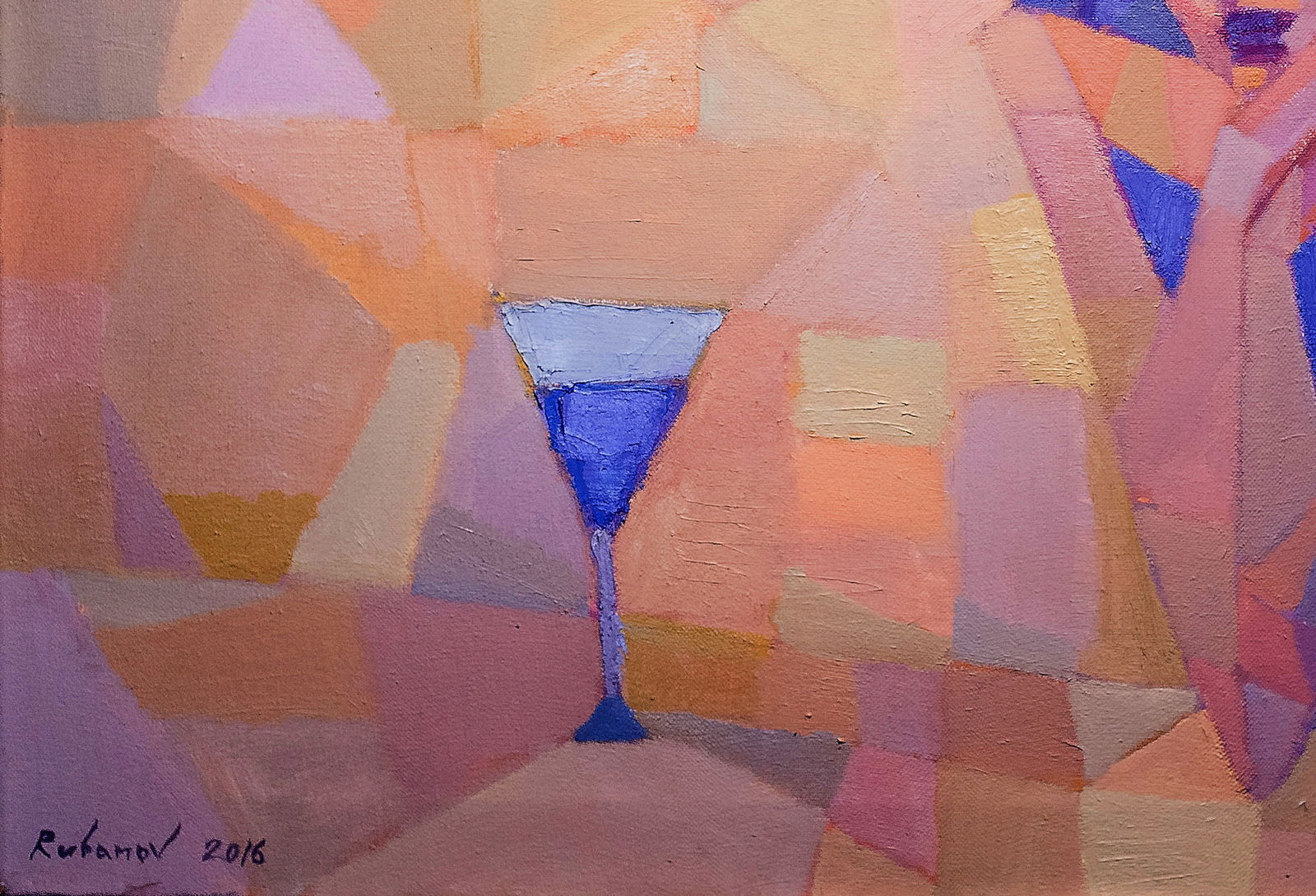 Oil painting Purple Glass of Reflection Alexey Rubanov - 2