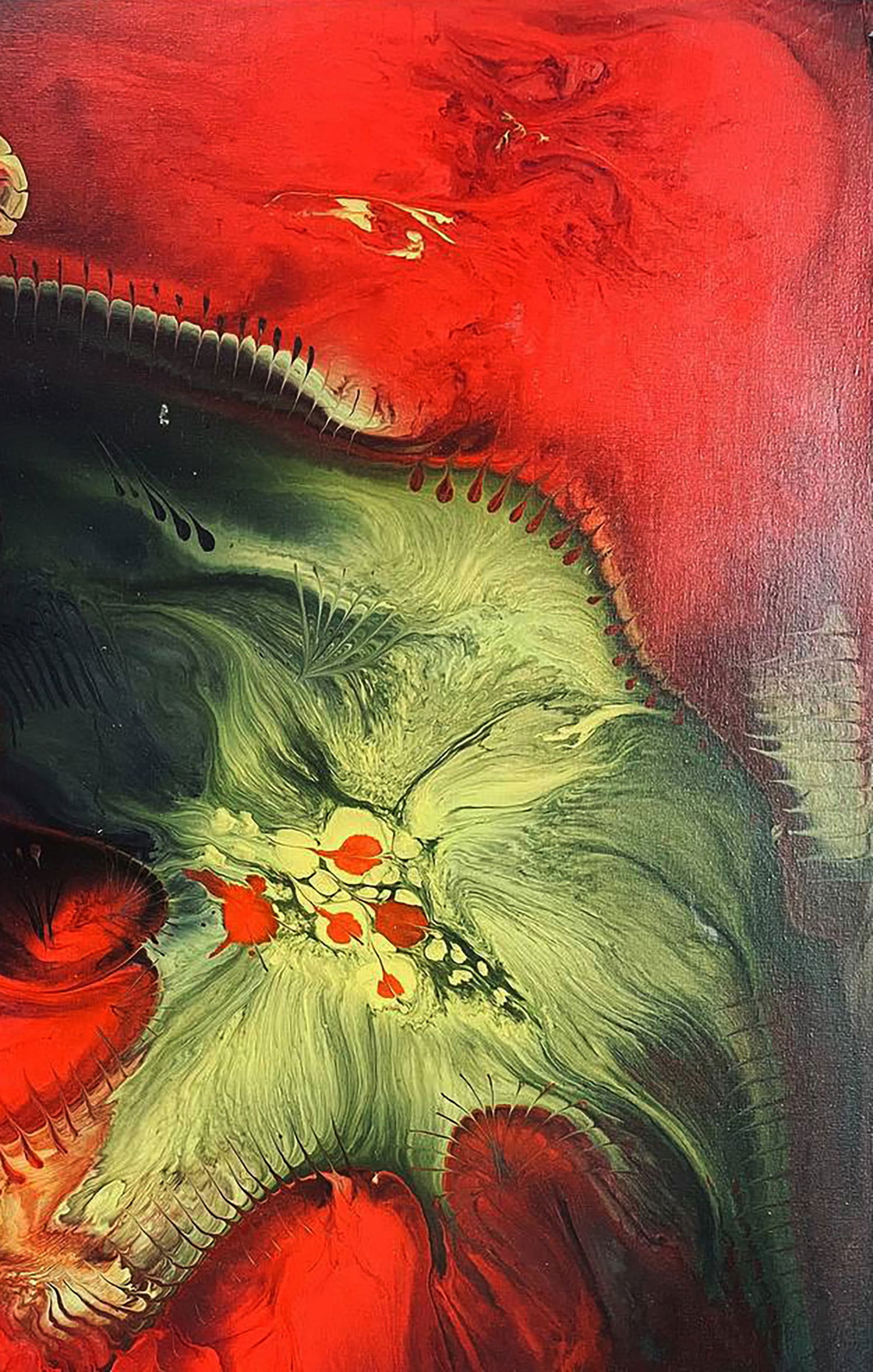 Acrylic painting The Birth of Power in Flame Irina Sitaylo - 3