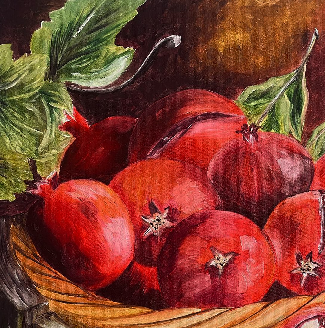 Oil painting The Generosity of a Pomegranate Basket Irina Sitaylo - 2