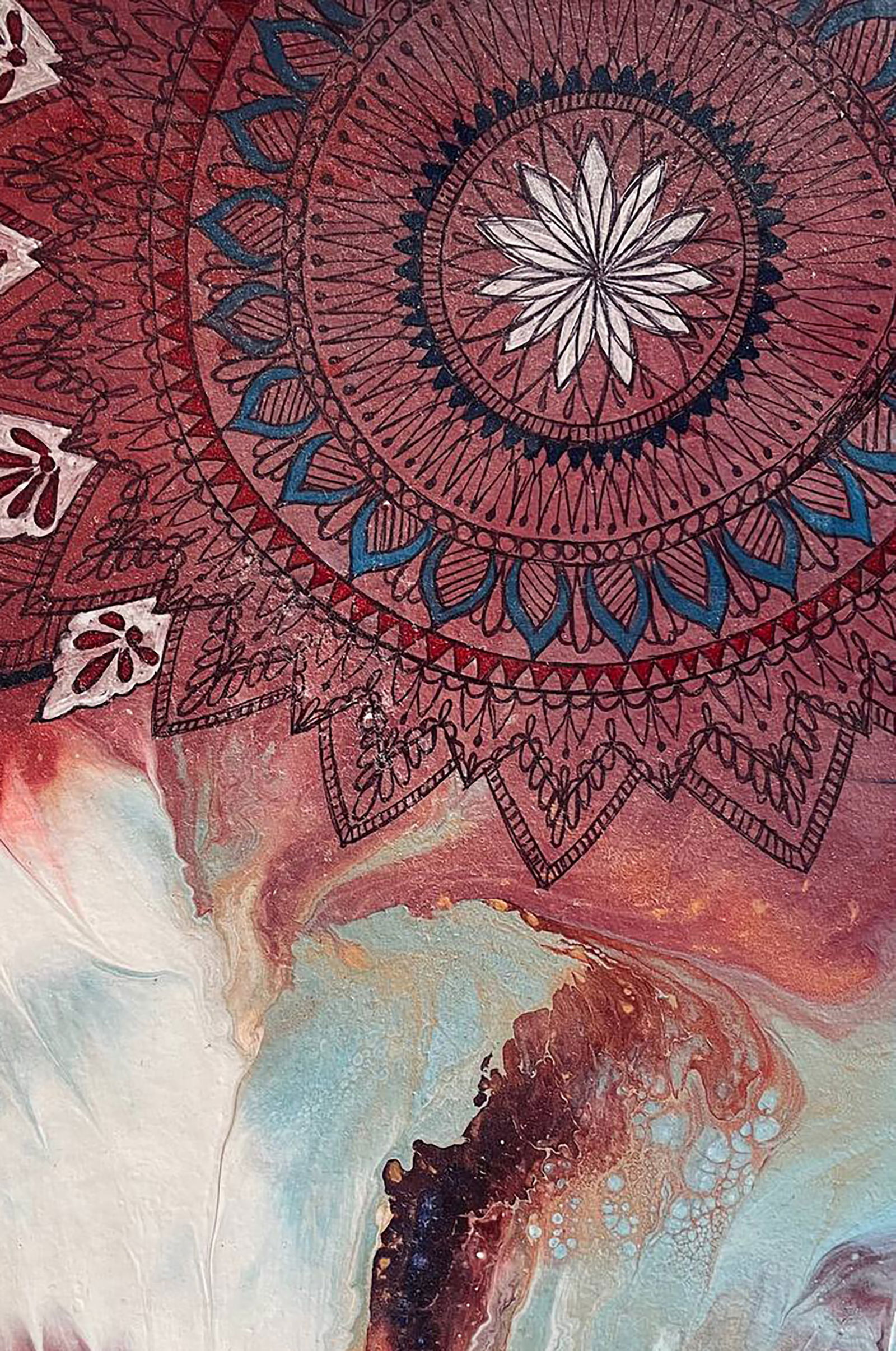 Acrylic painting Mandala of Harmony and Happiness Irina Sitaylo - 3