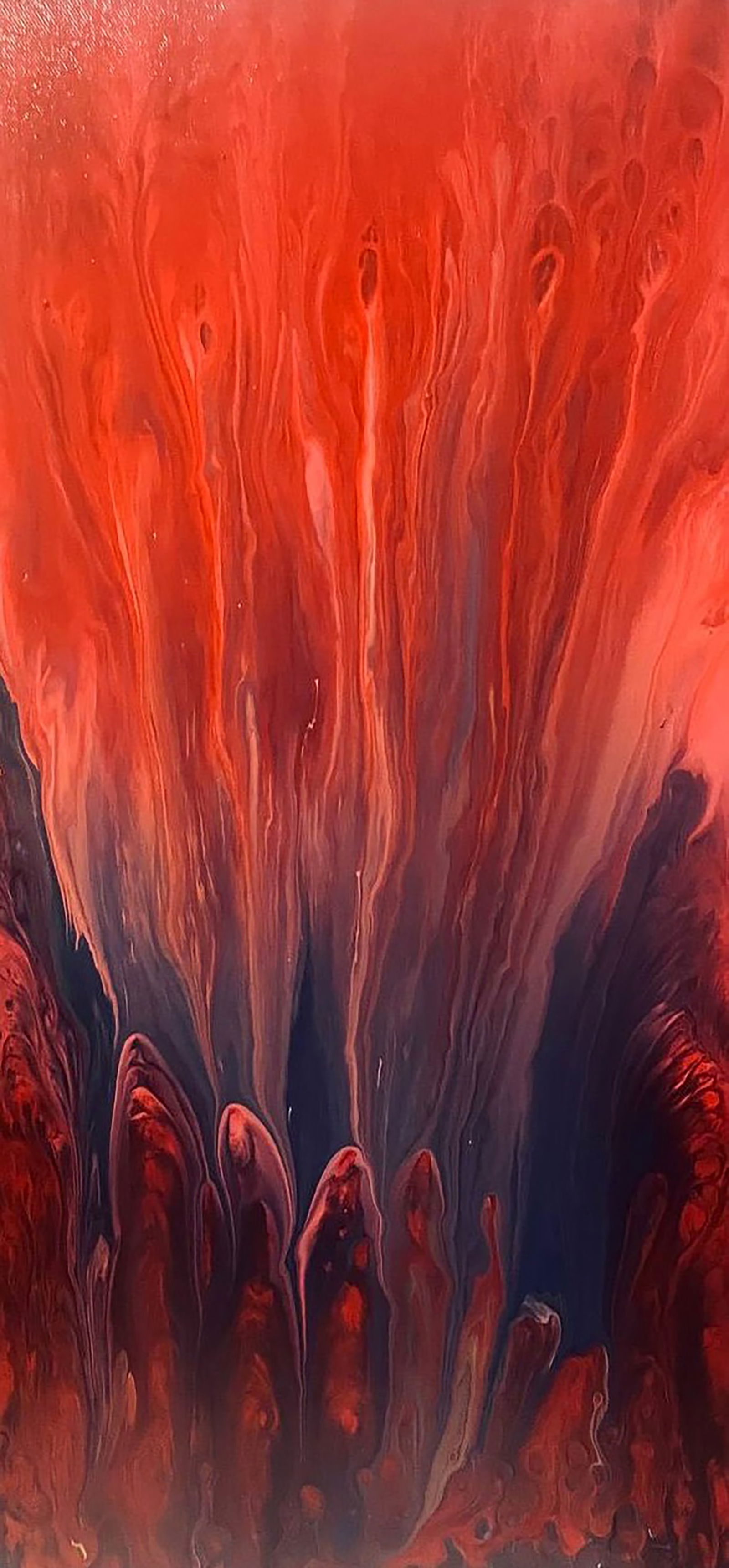Acrylic painting Fiery Heart Irina Sitaylo (1 of 3)