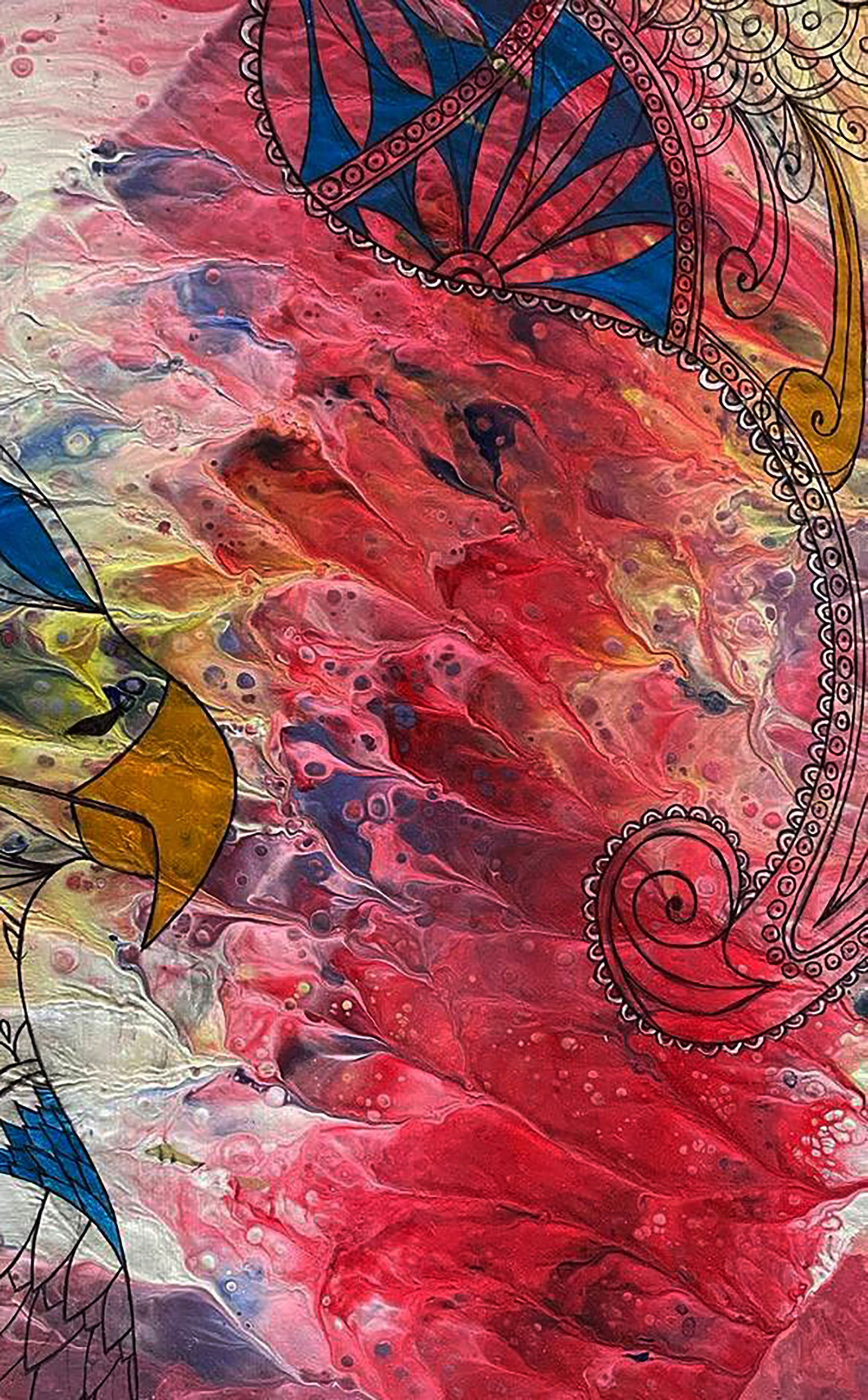 Acrylic painting Awakening of the Eagle Irina Sitaylo - 3