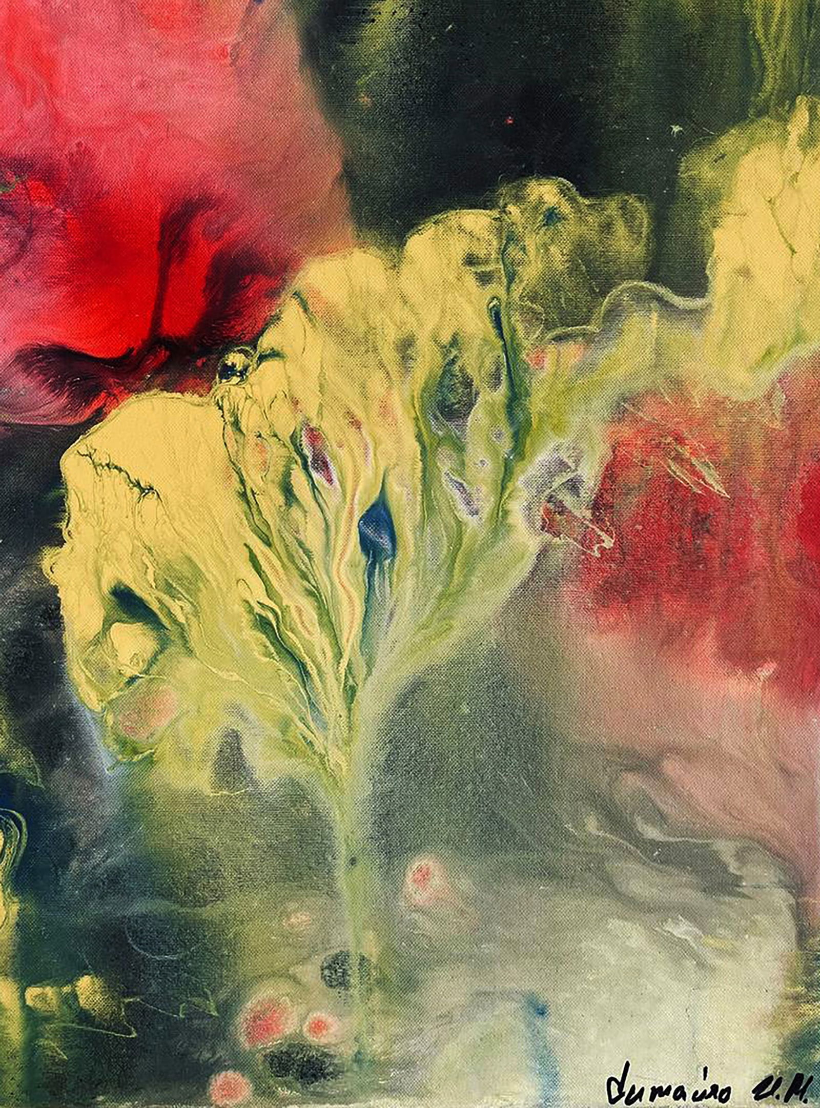 Acrylic painting The Field Outside my Window Irina Sitaylo - 5