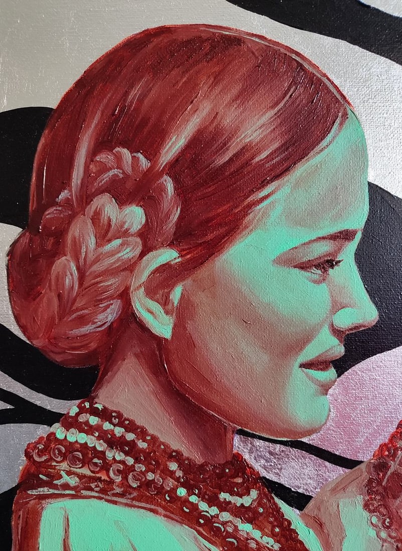 Oil painting Portrait of girls in conversation Oksana Sklym - 4