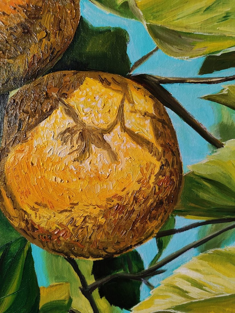 Oil painting Lemons on the tree Oksana Sklym - 6