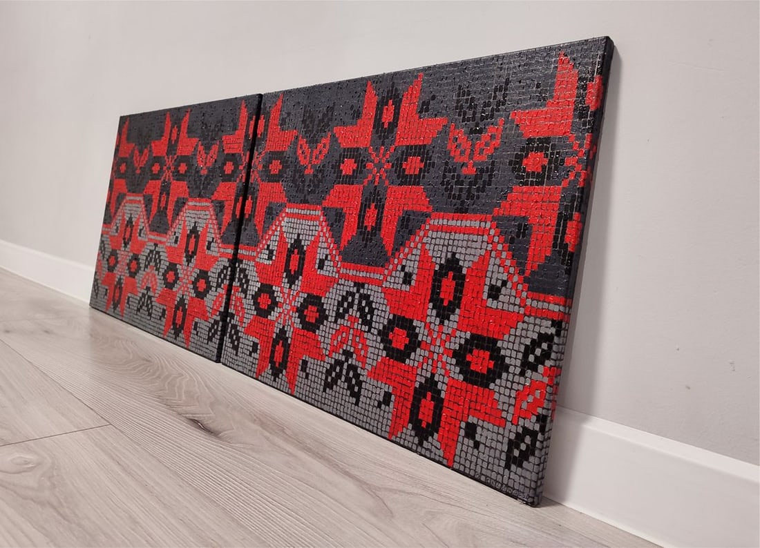 Oil painting Colorful ornament Oksana Sklym - 4