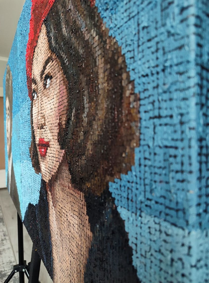 Oil painting Portrait of a young couple Oksana Sklym - 8