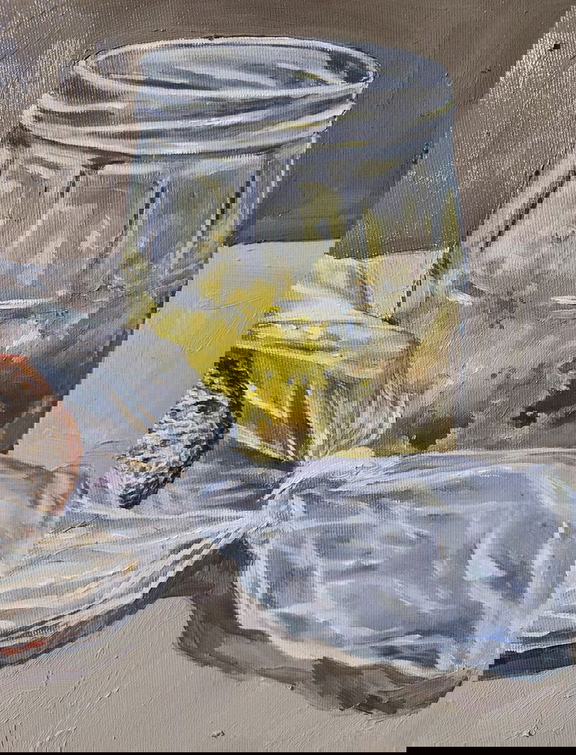 Oil painting Lunch snack with bread Oksana Sklym - 5