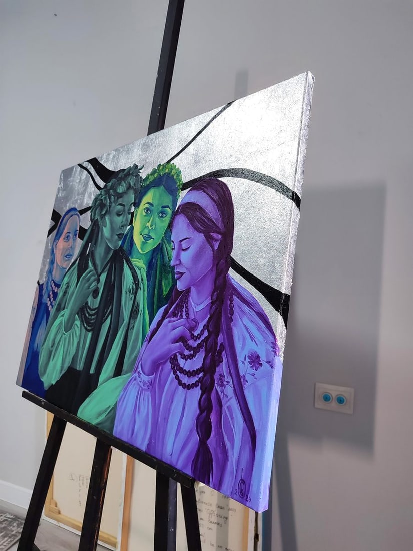 Oil painting Portrait of different girls Oksana Sklym - 4