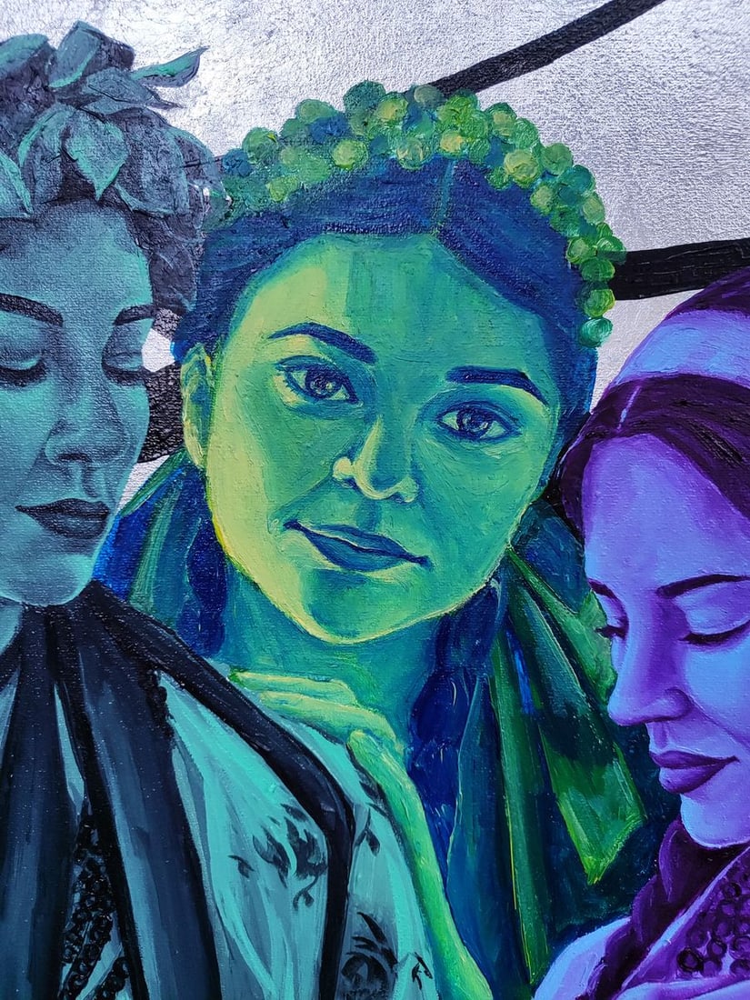 Oil painting Portrait of different girls Oksana Sklym - 8