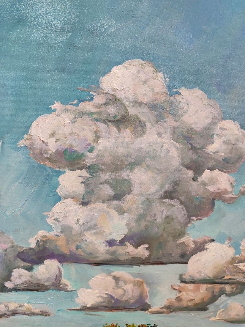 Oil painting Warm day in mountains Oksana Sklym - 7