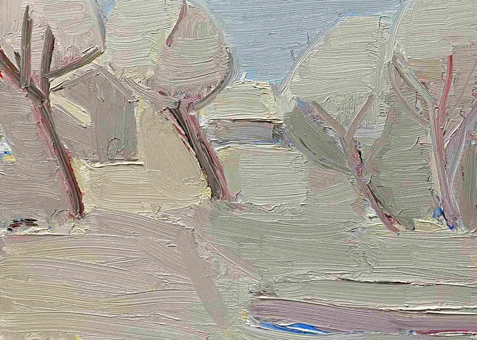 Oil painting Winter day Anatoly Lavrenko - 4