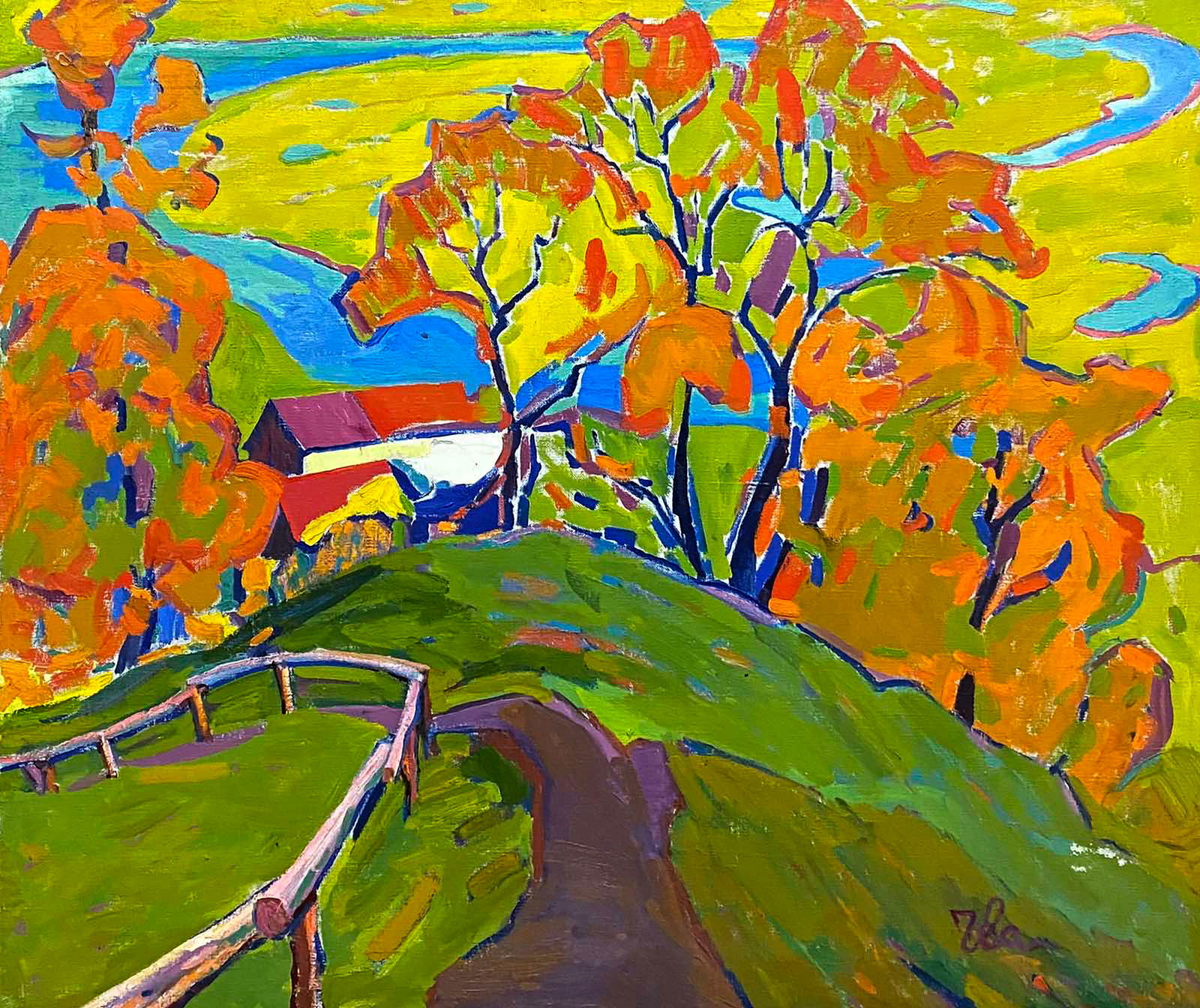 Oil painting Autumn symphony Dmitry Chvala (1 of 5)