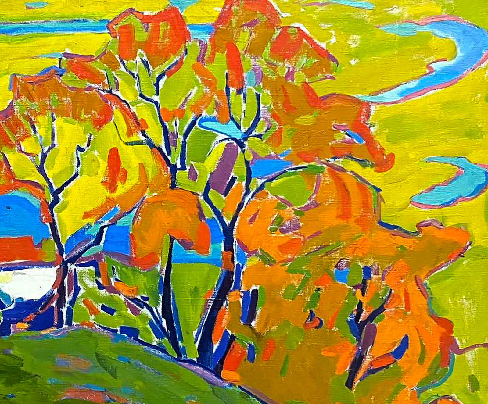 Oil painting Autumn symphony Dmitry Chvala - 3