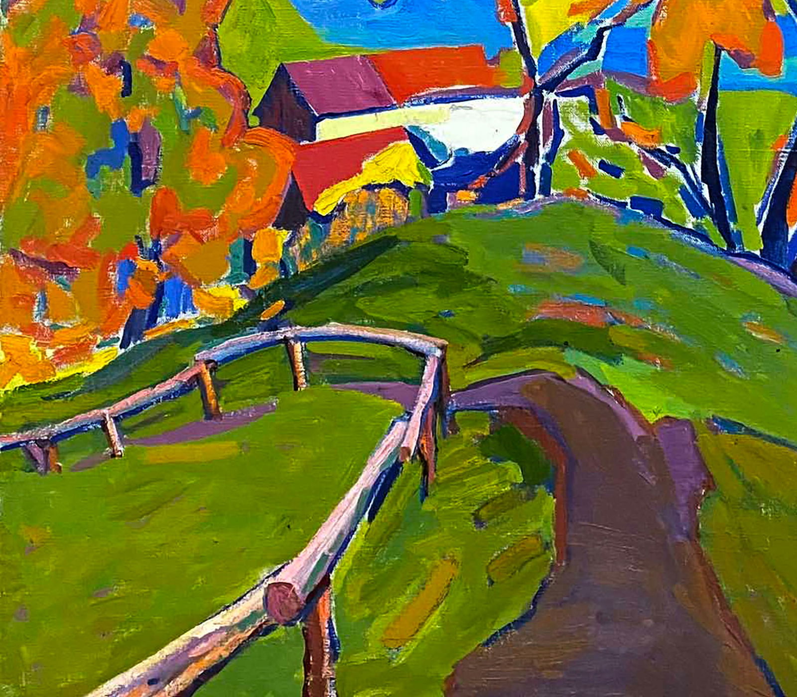 Oil painting Autumn symphony Dmitry Chvala - 4