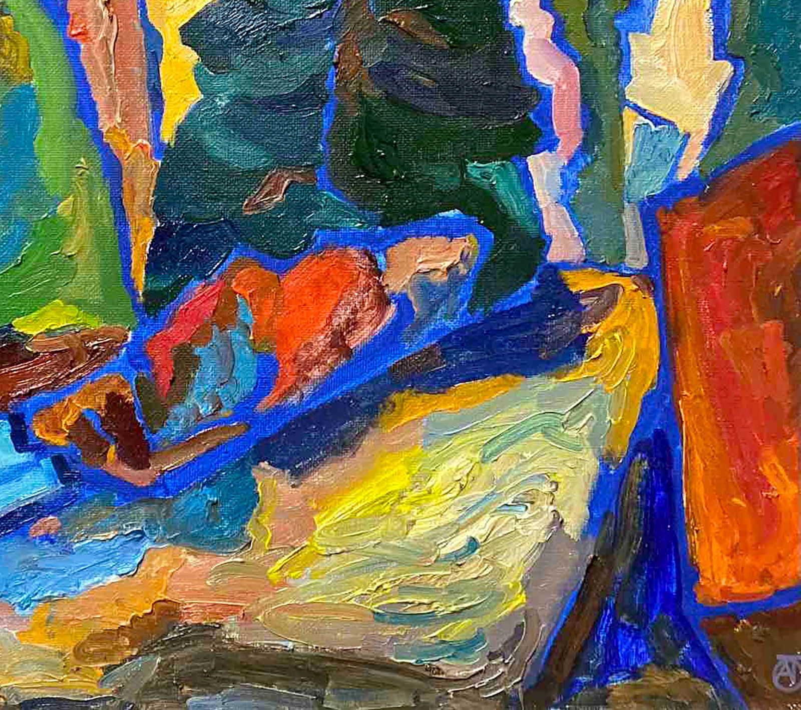 Oil painting Park near the city Anatoly Tartakovsky - 5