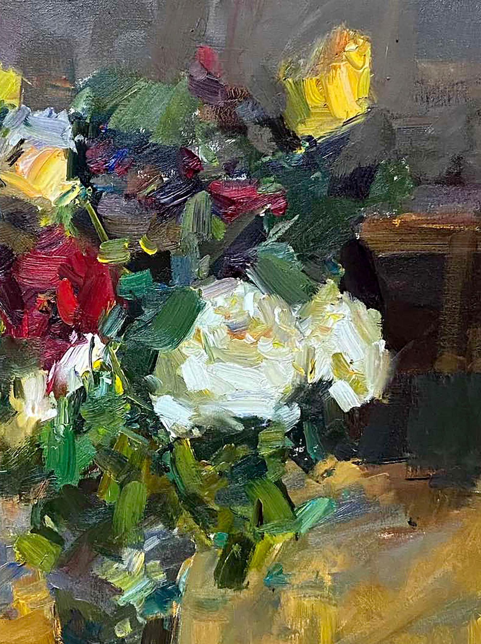 Oil painting Roses on the table Alexander Shabadey - 3
