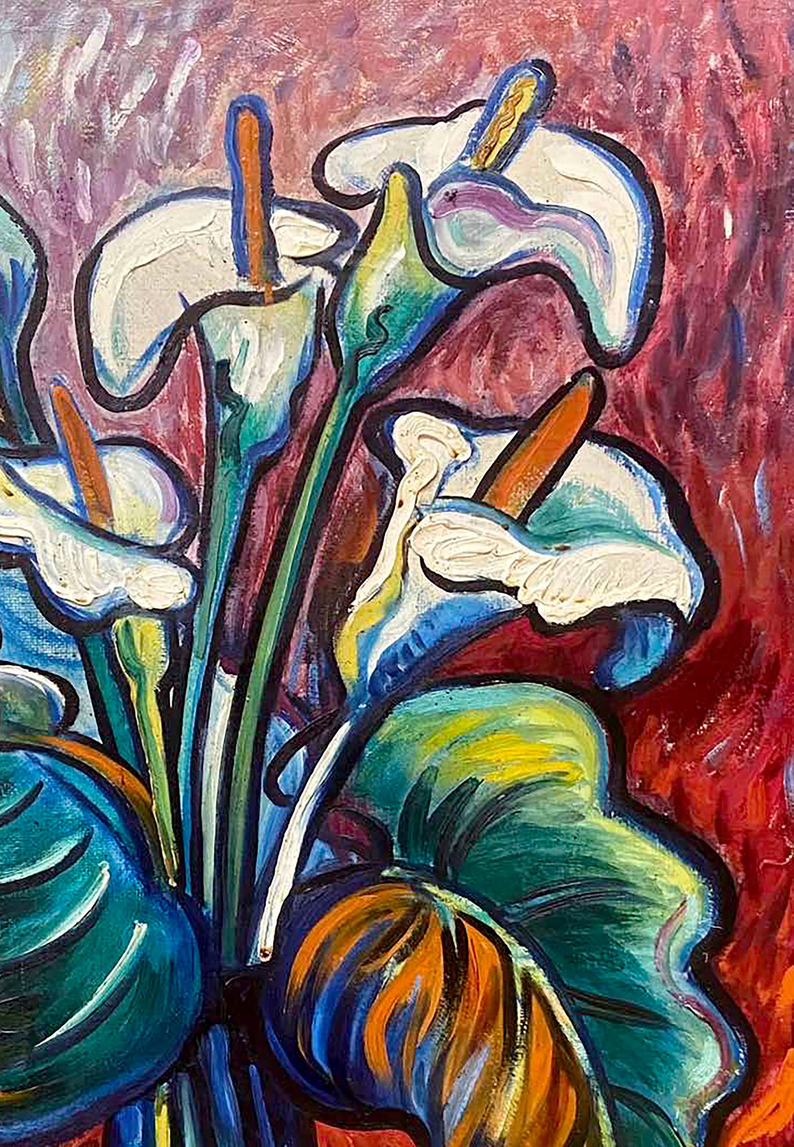 Oil painting Morning flowers on the table Oleg Gizhiy - 3