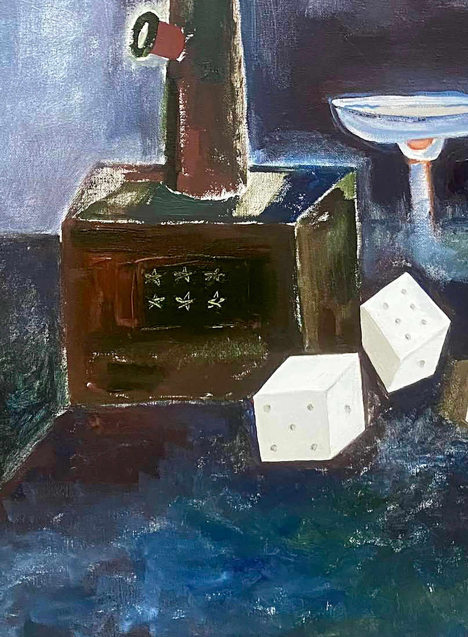 Oil painting Cognac and bones Valery Petushynskyi - 4