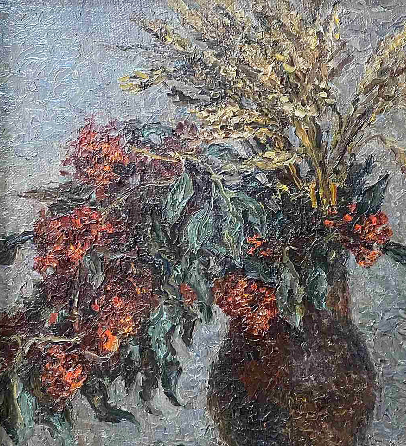 Oil painting Elderberry and wheat Olga Otroshchenko - 2