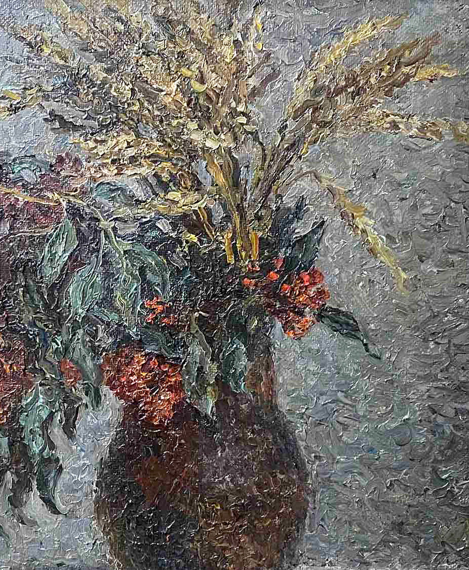Oil painting Elderberry and wheat Olga Otroshchenko - 3