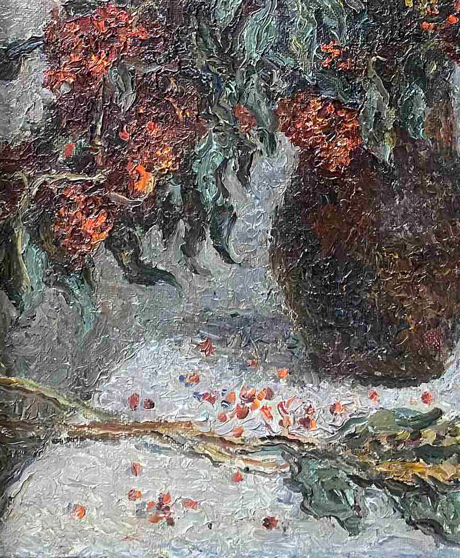 Oil painting Elderberry and wheat Olga Otroshchenko - 4