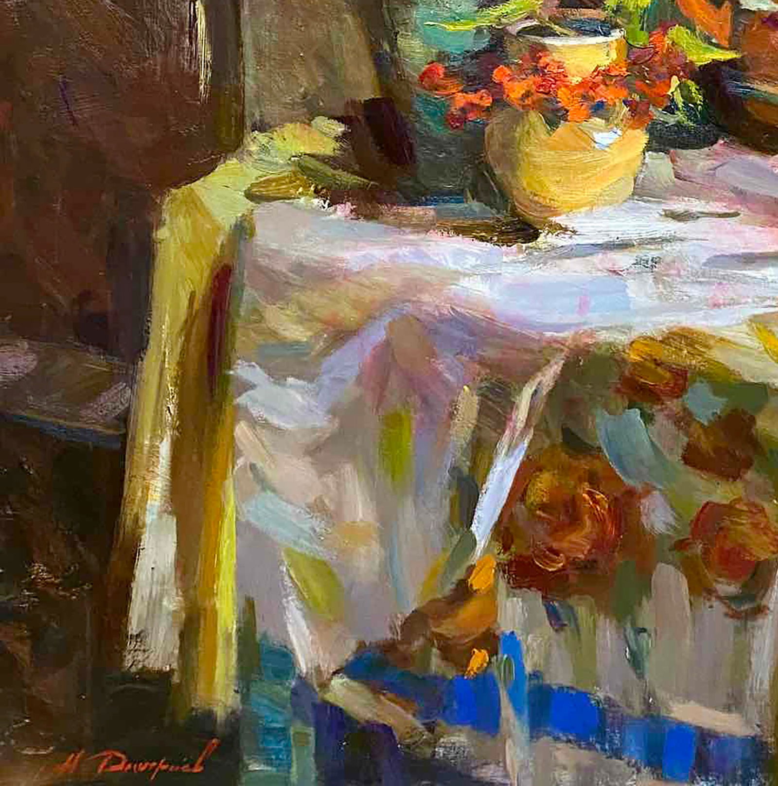 Oil painting Still life with apples Alexey Dmitriev - 4