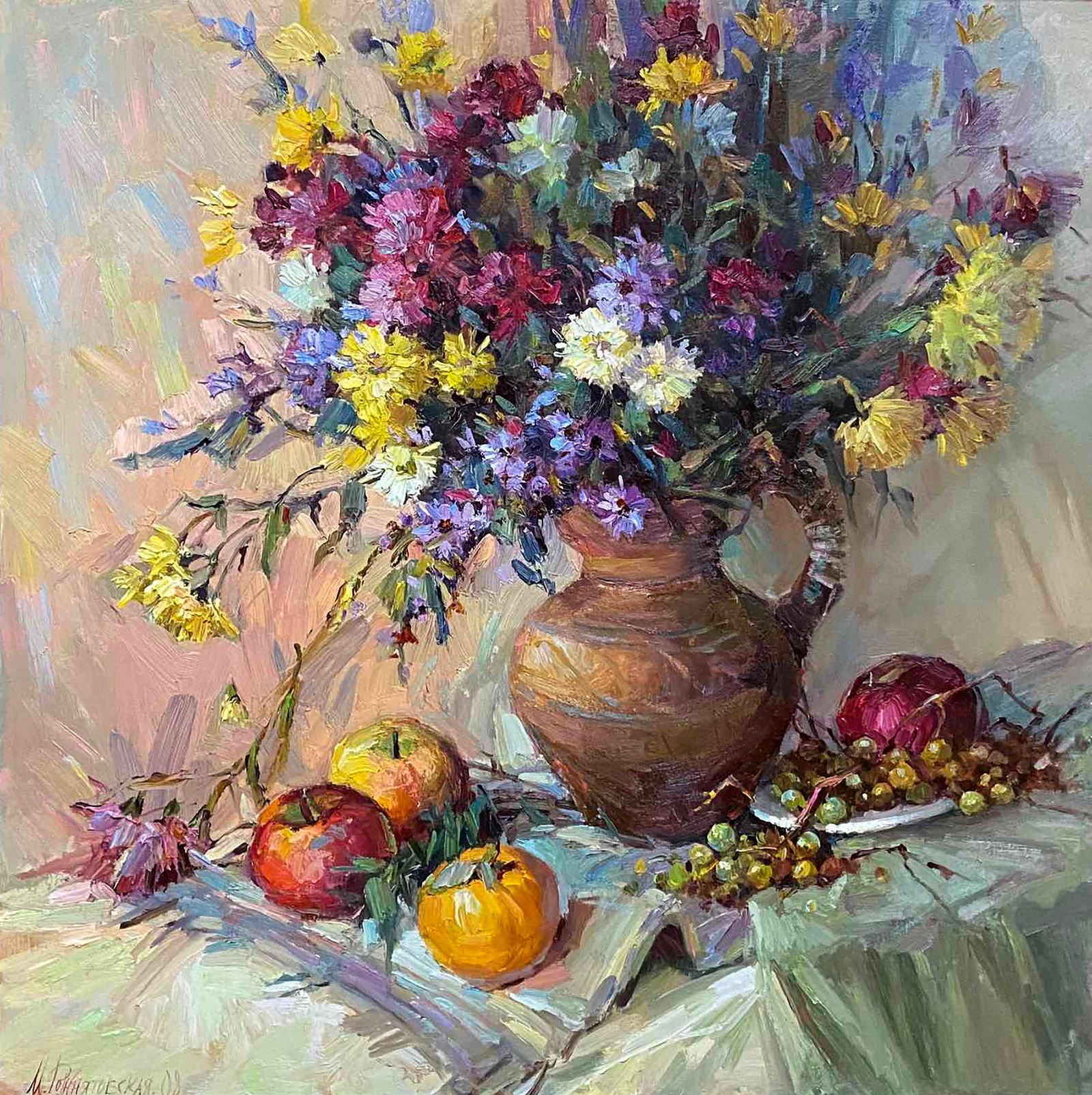 Oil painting Natural gifts Marina Rozhnyatovskaya (1 of 6)