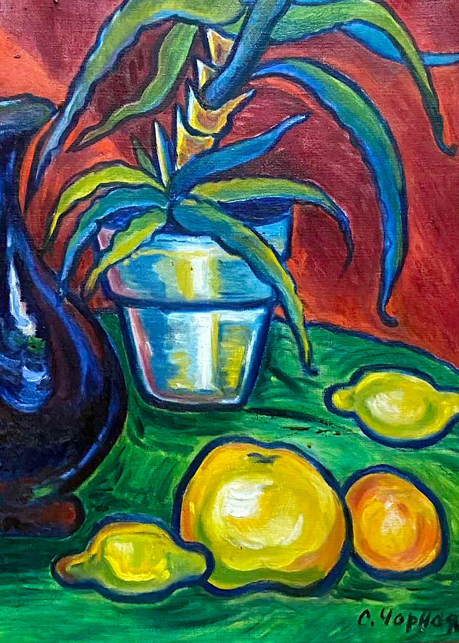 Oil painting Aloe with fruits Svetlana Chorna - 5
