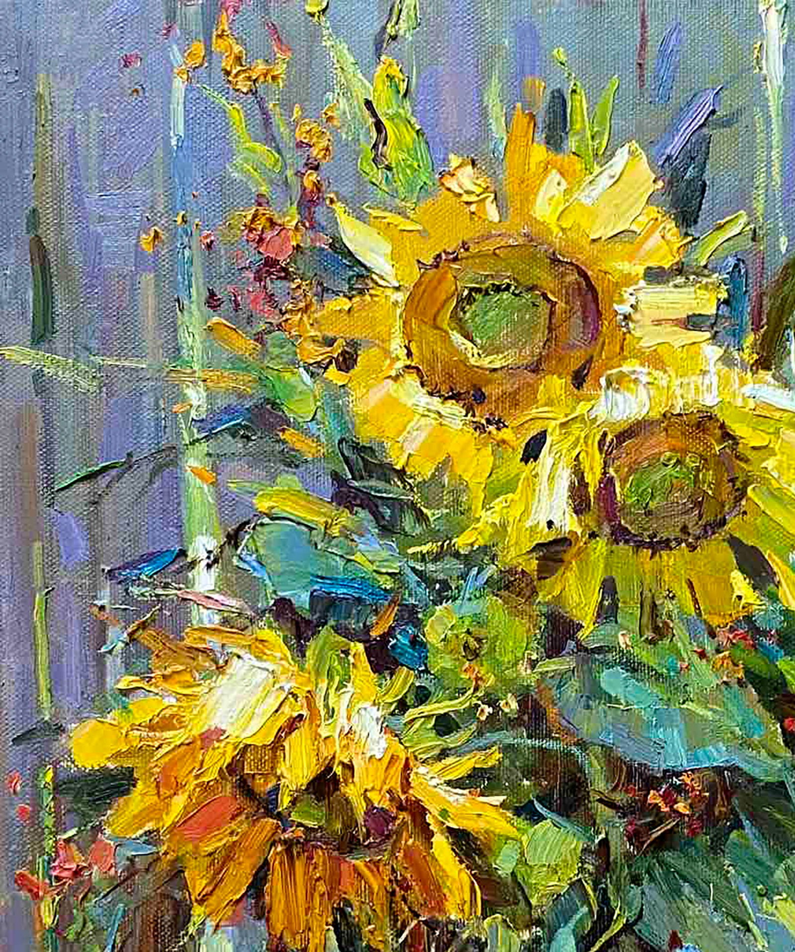 Oil painting Sunflowers Marina Rozhnyatovskaya - 2