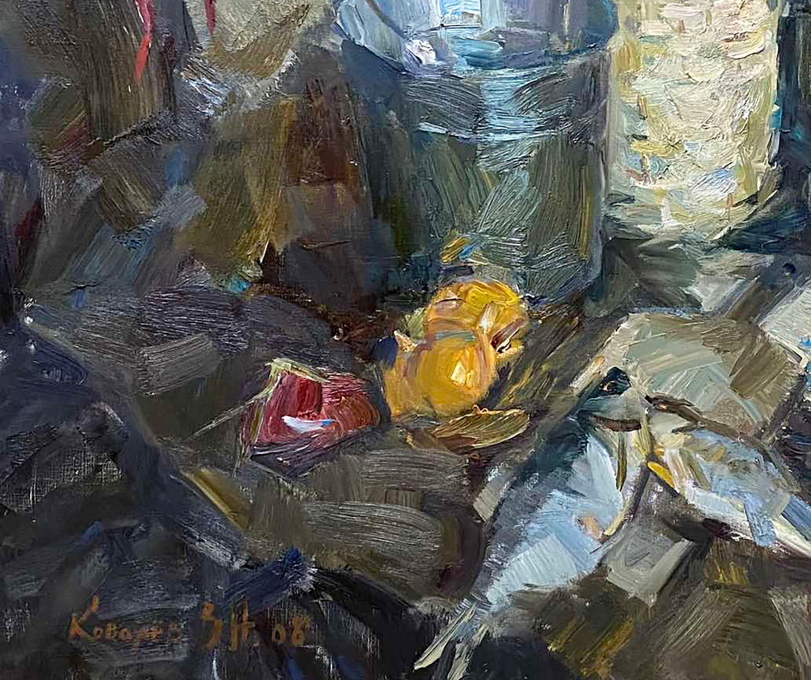 Oil painting Still life with fish Vladimir Kovalev - 4
