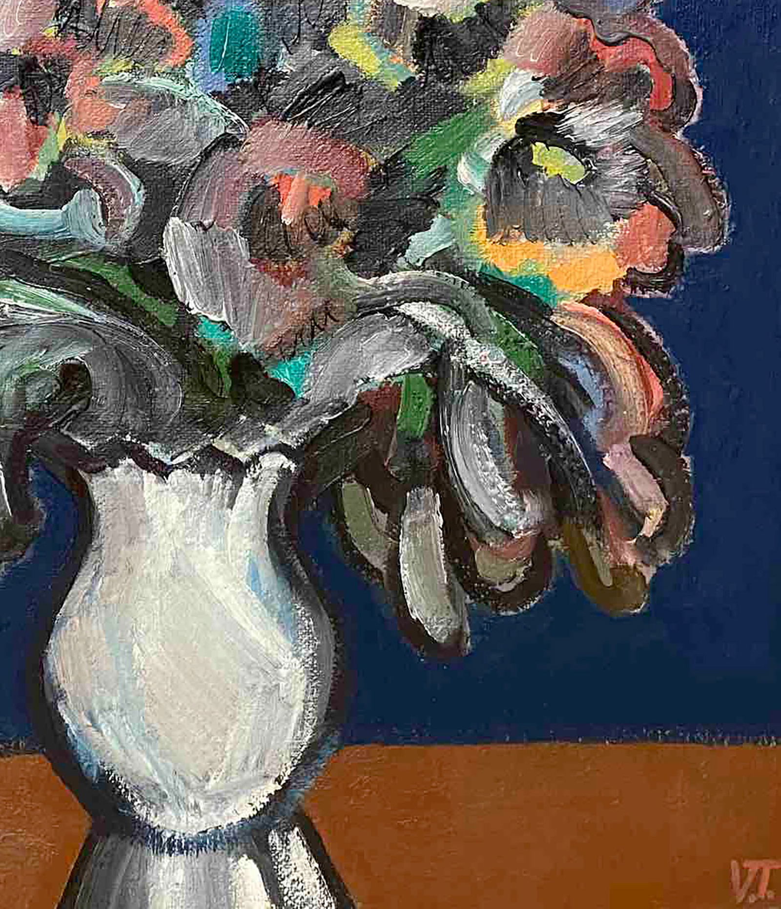 Oil painting Flower by the window Victor Tretyakov - 5