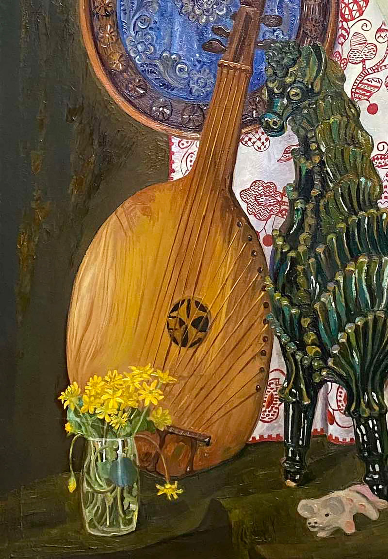 Oil painting Still life with bandura Vladimir Deryabin - 4
