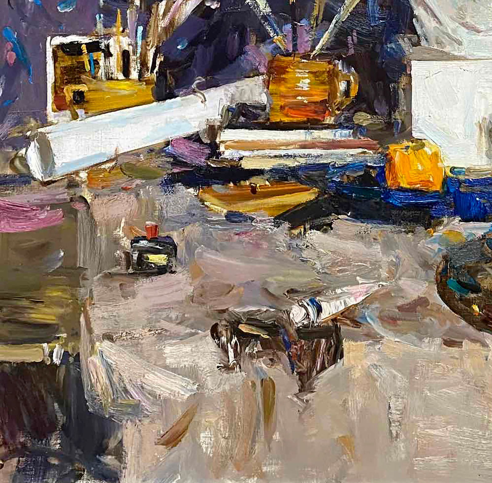 Oil painting In a workshop Vladimir Kovalev - 4