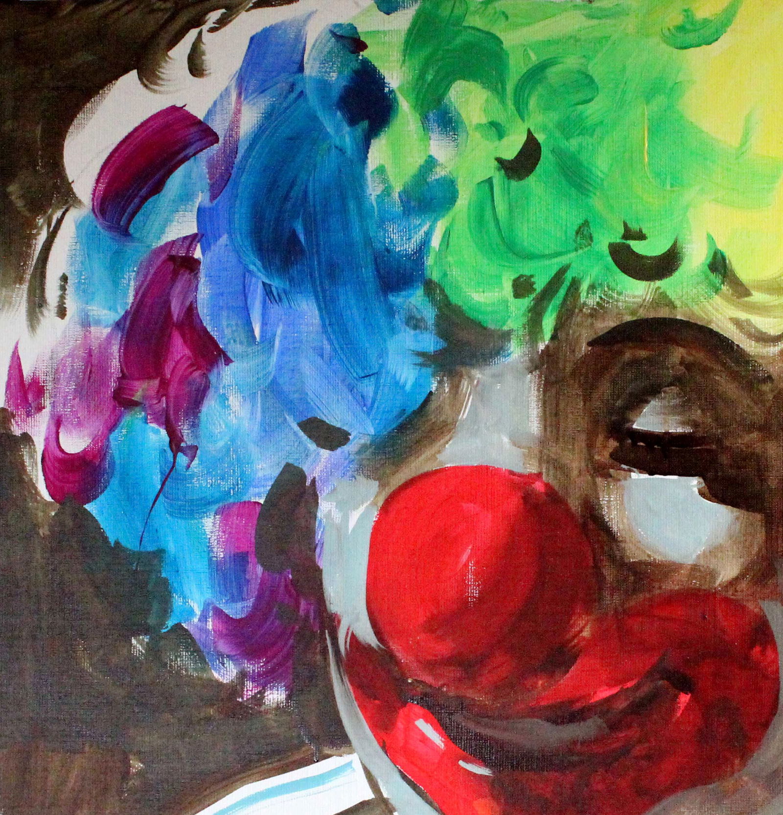 Oil painting Head clown Ed Potapenkov - 2