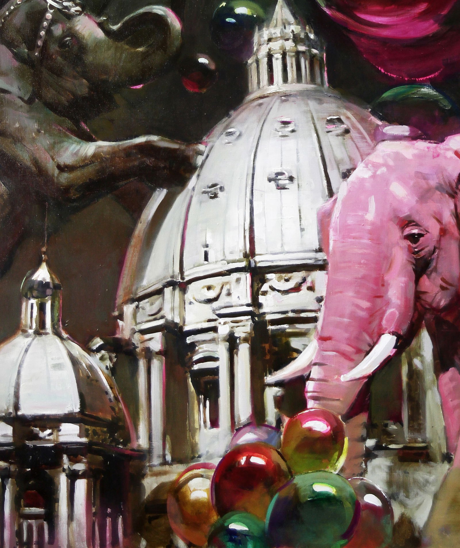 Oil painting Show must go on Ed Potapenkov - 4