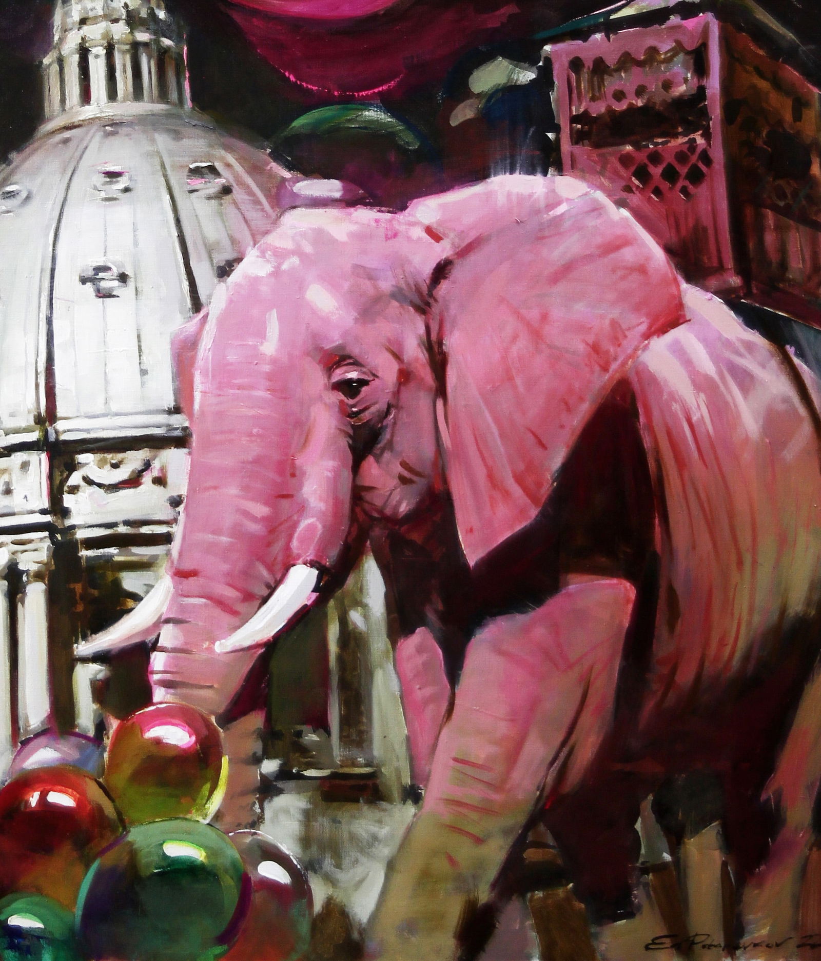 Oil painting Show must go on Ed Potapenkov - 5