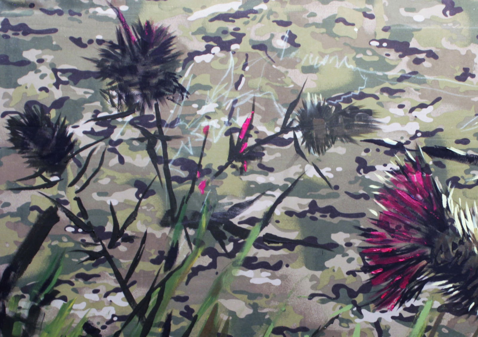 Oil painting Thistles Ed Potapenkov - 2